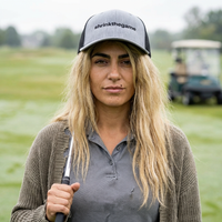 ShrinkTheGame golf trucker cap Charcoal / White - Golf Subculture