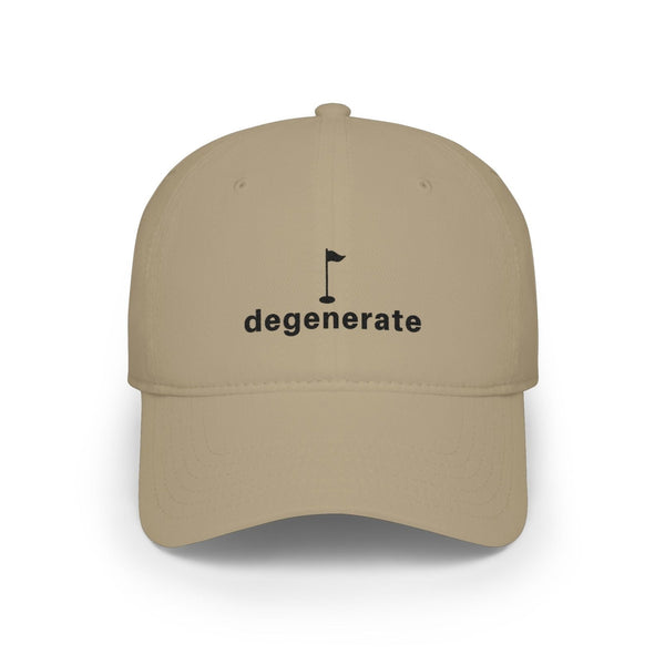Embroidered Degenerate Golf Baseball Cap - Golf Subculture