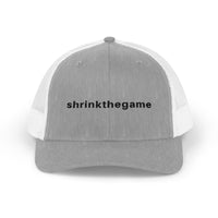 ShrinkTheGame golf trucker cap charcoal white - Golf Subculture