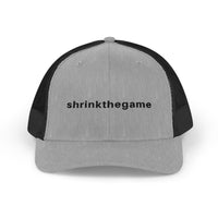 ShrinkTheGame golf trucker cap heather grey black - Golf Subculture