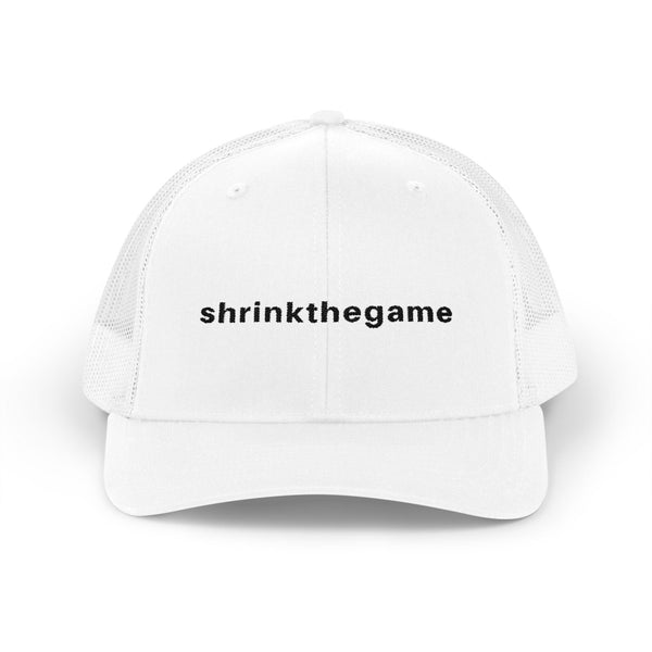 ShrinkTheGame golf trucker cap heather grey black - Golf Subculture