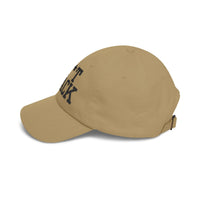 SH*T STACK golf dad cap black text - Golf Subculture